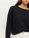 JHL Crew L/S T (Fine Cotton Cashmere) Black