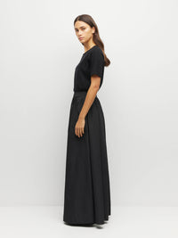 JHL Crew T (Fine Cotton Cashmere) Black