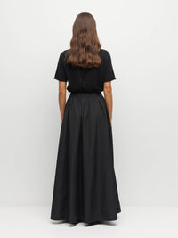 JHL Crew T (Fine Cotton Cashmere) Black