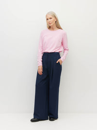 JHL Crew L/S T (Fine Cotton Cashmere) Candy Marle