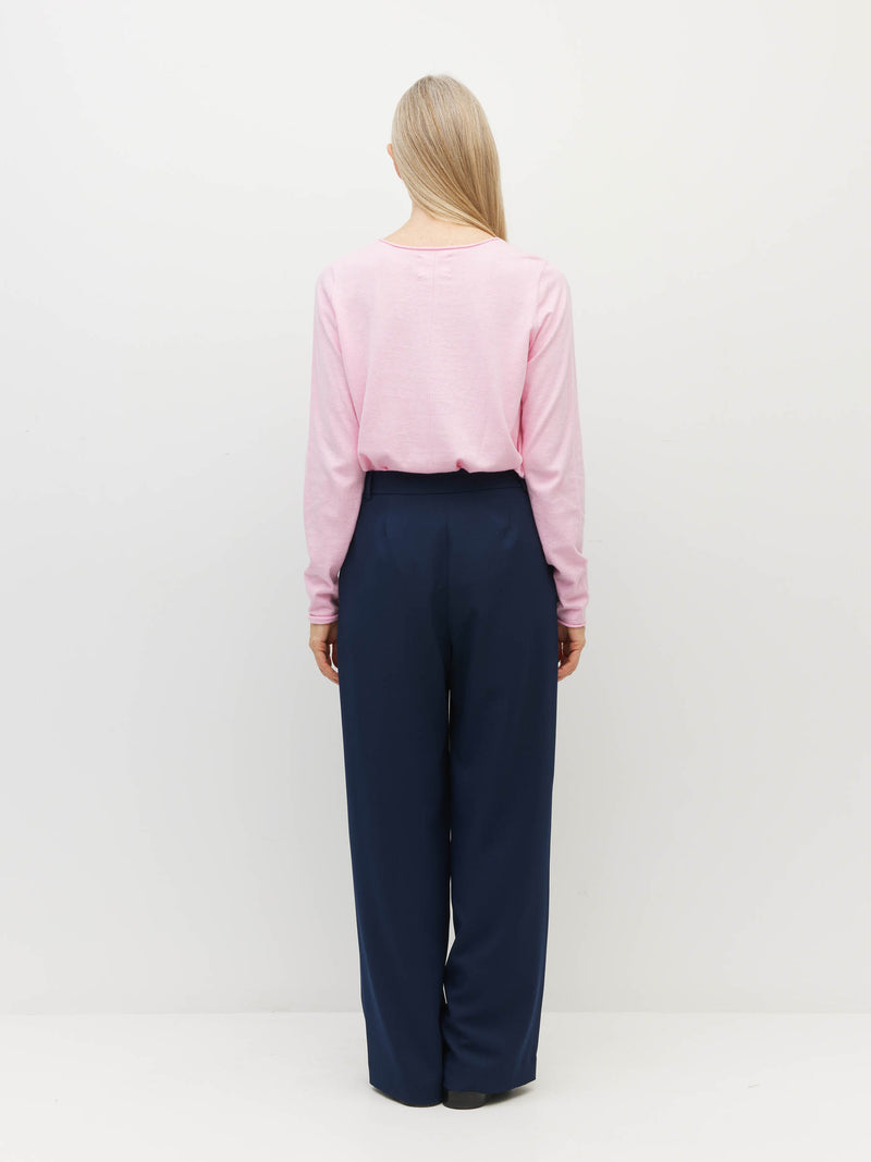 JHL Crew L/S T (Fine Cotton Cashmere) Candy Marle