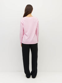 JHL V-Neck L/S T (Fine Cotton Cashmere) Candy Marle