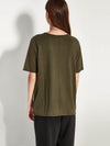 JHL Crew T (Fine Cotton Cashmere) Nori