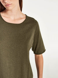 JHL Crew T (Fine Cotton Cashmere) Nori