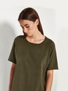 JHL Crew T (Fine Cotton Cashmere) Nori