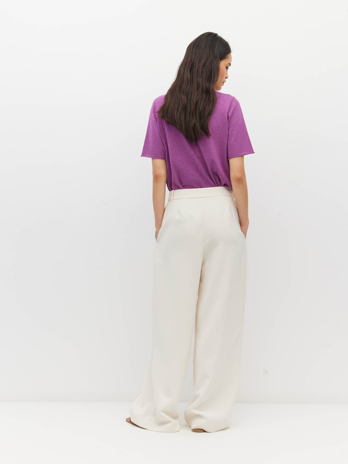 JHL Crew T (Fine Cotton Cashmere) Iris Marle