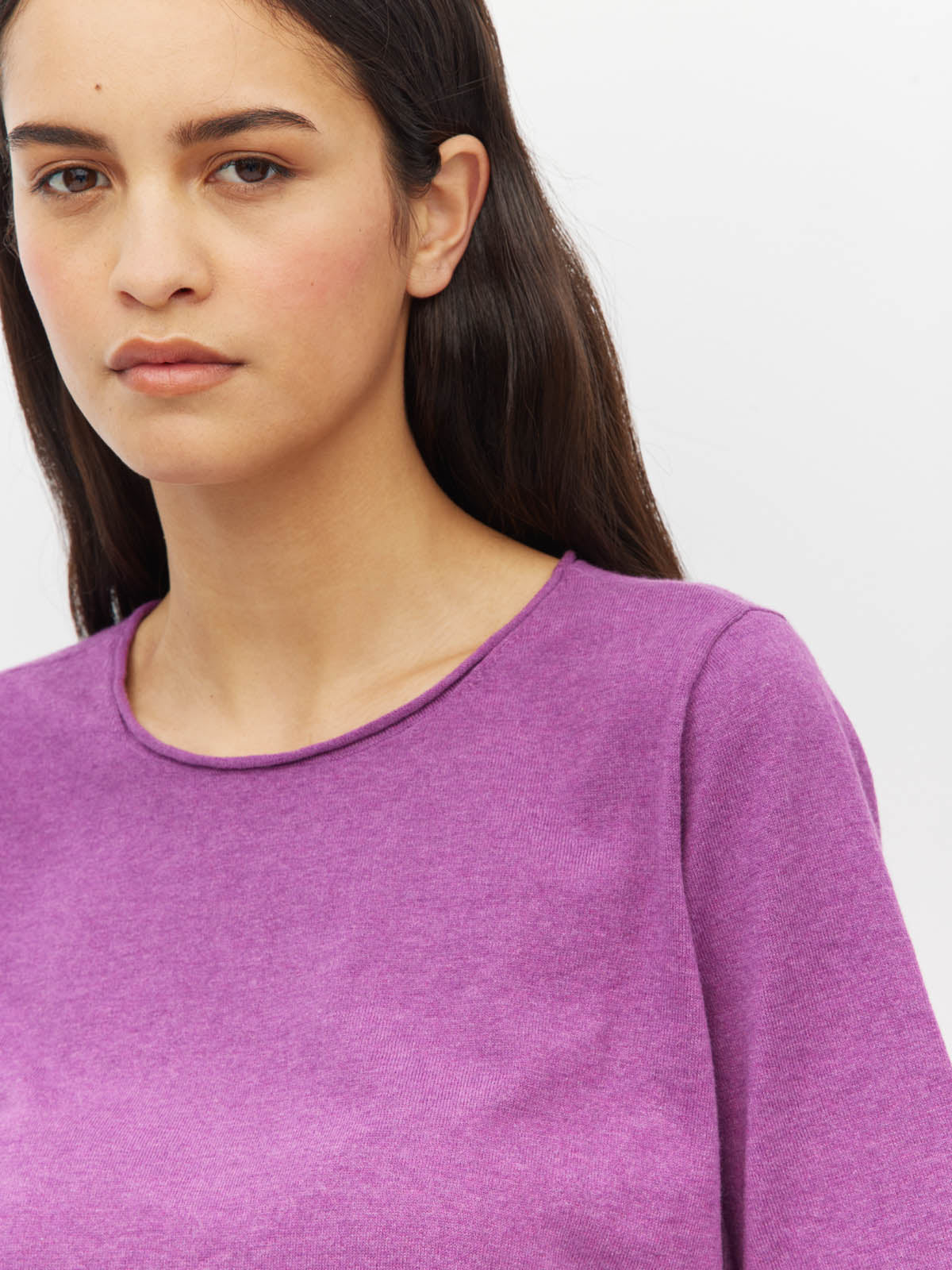 JHL Crew T (Fine Cotton Cashmere) Iris Marle
