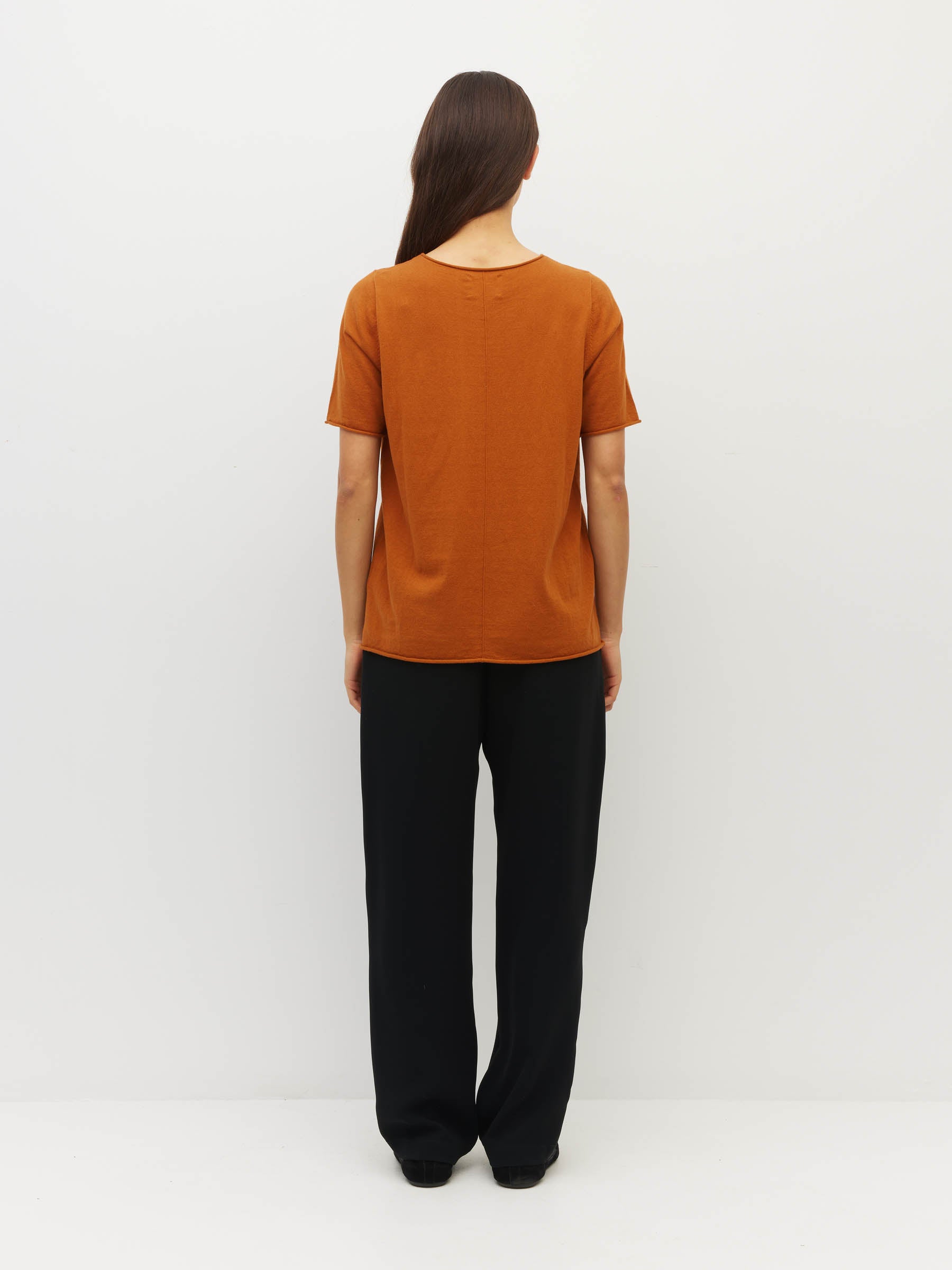 JHL Crew T (Fine Cotton Cashmere) Tobacco