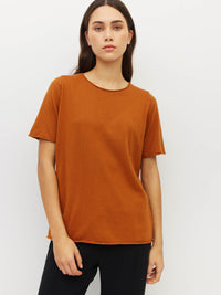 JHL Crew T (Fine Cotton Cashmere) Tobacco