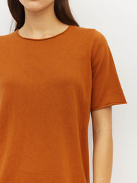 JHL Crew T (Fine Cotton Cashmere) Tobacco