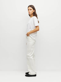 JHL Crew T (Fine Cotton Cashmere) White