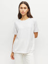 JHL Crew T (Fine Cotton Cashmere) White