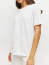 JHL Crew T (Fine Cotton Cashmere) White