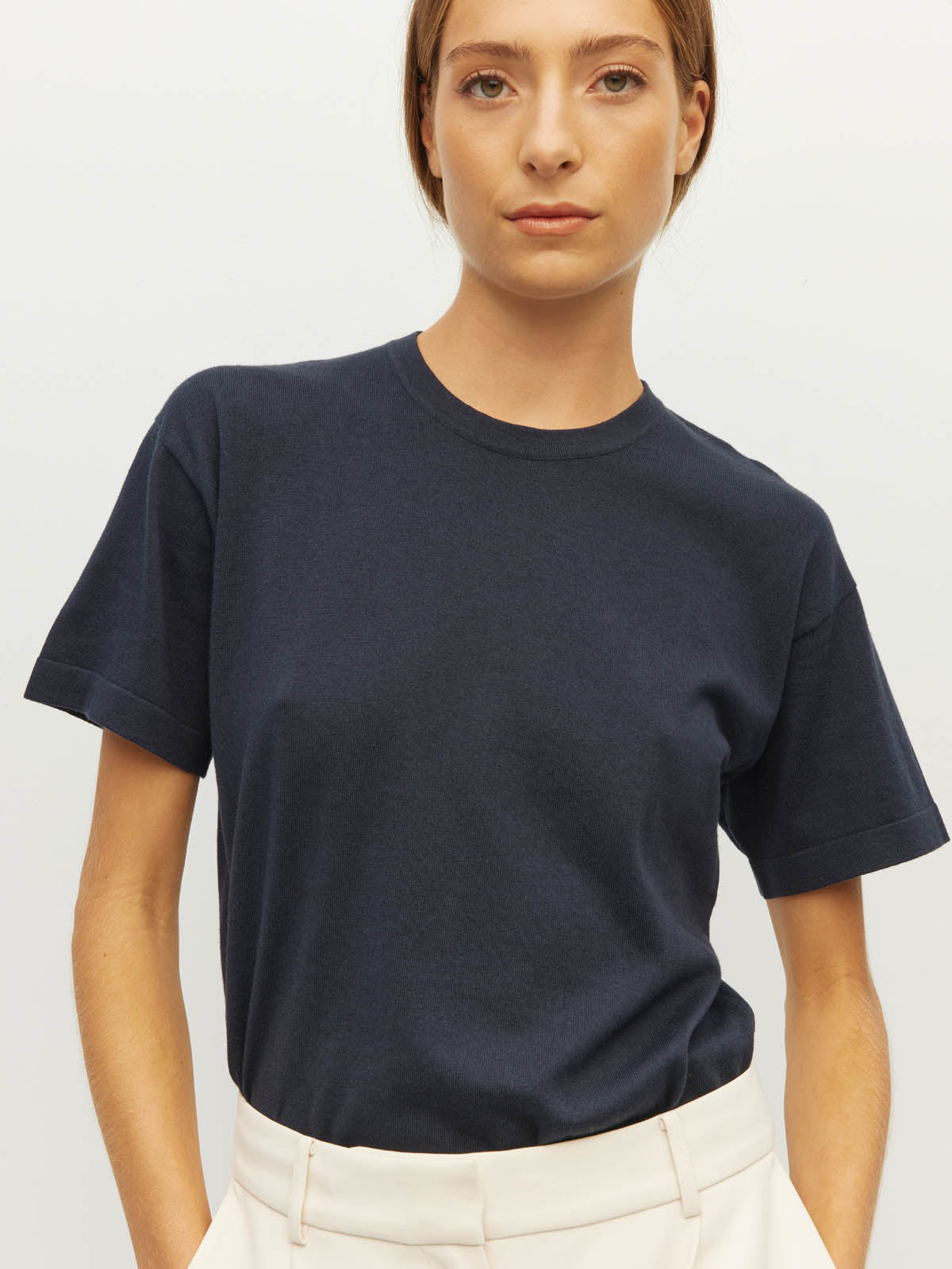 JHL Luxe T (Luxe Cotton Cashmere) Steel Blue