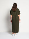 JHL Long Box T Dress (Cotton Cashmere) Spruce