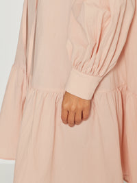 Amelia Dress (Washed Cotton) Nude