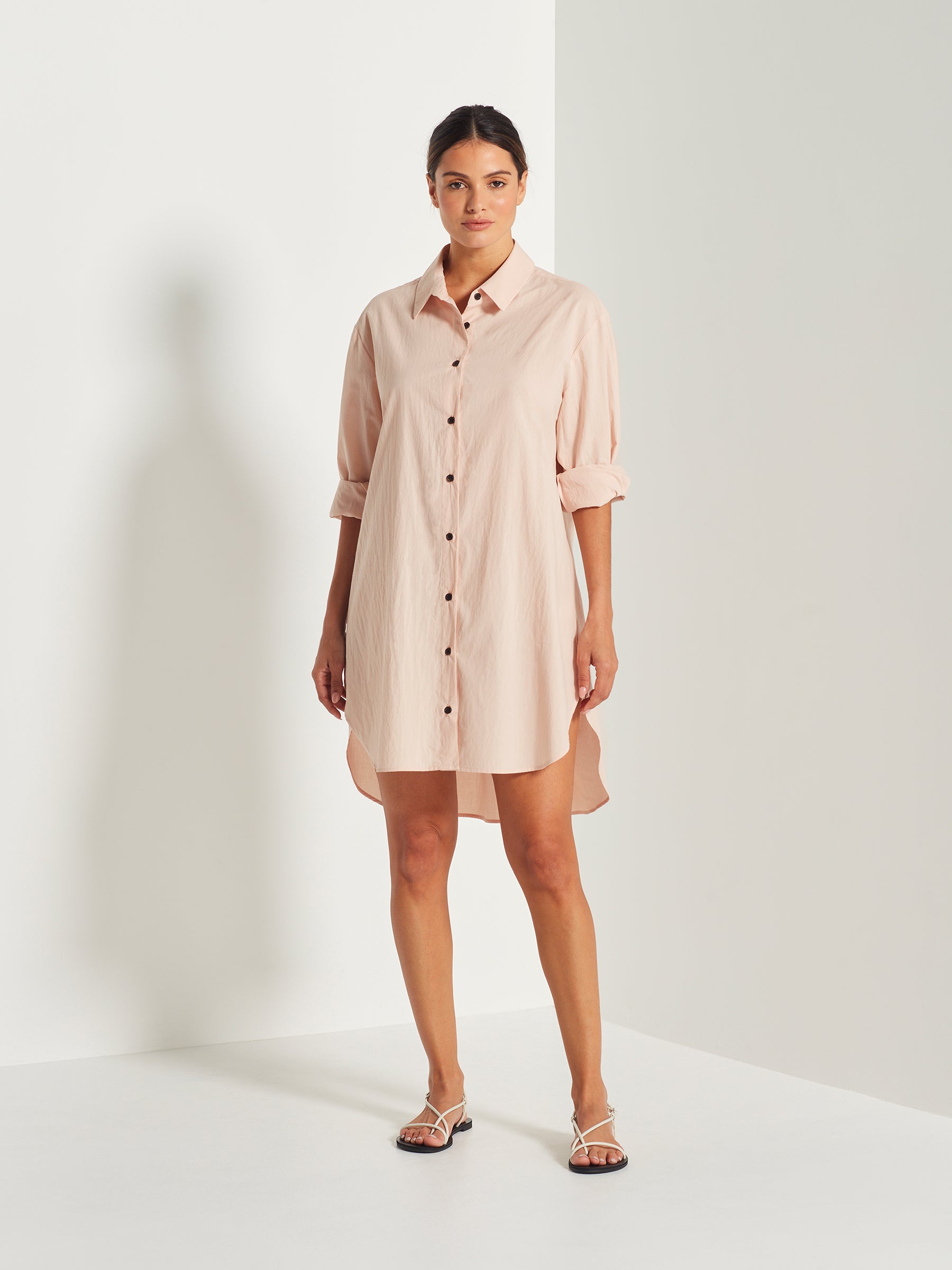 Resort Shirt (Washed Cotton) Nude