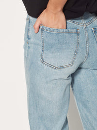 Relaxed Straight Leg Jean (Denim) Worn Blue