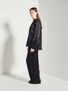 Alice Blouse (Dress Satin) Gloss Black