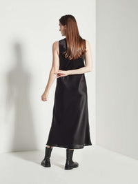 Fran Dress (Dress Satin) Gloss Black