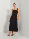 Emile Dress (Tech Twill Suiting) Black