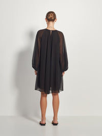 Olly Dress (Crinkle Chiffon) Black