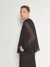 Olympia Top (Crinkle Chiffon) Black