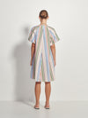 Emma Dress (Candy Stripe Organic Cotton) Pastel Stripe