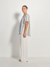 Mia Top (Candy Stripe Organic Cotton) Pastel Stripe