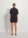 Alethia Shirt (Lattice Broderie) Black Emb