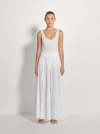 Rhodes Skirt (Lattice Broderie) White Emb