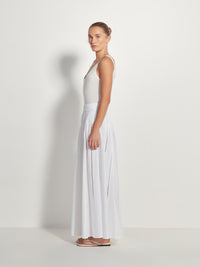 Rhodes Skirt (Lattice Broderie) White Emb