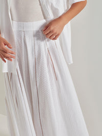 Rhodes Skirt (Lattice Broderie) White Emb