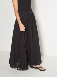 Rhodes Skirt (Lattice Broderie) Black Emb