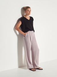 Boyfriend Pant (Luxe Suiting) Lilac