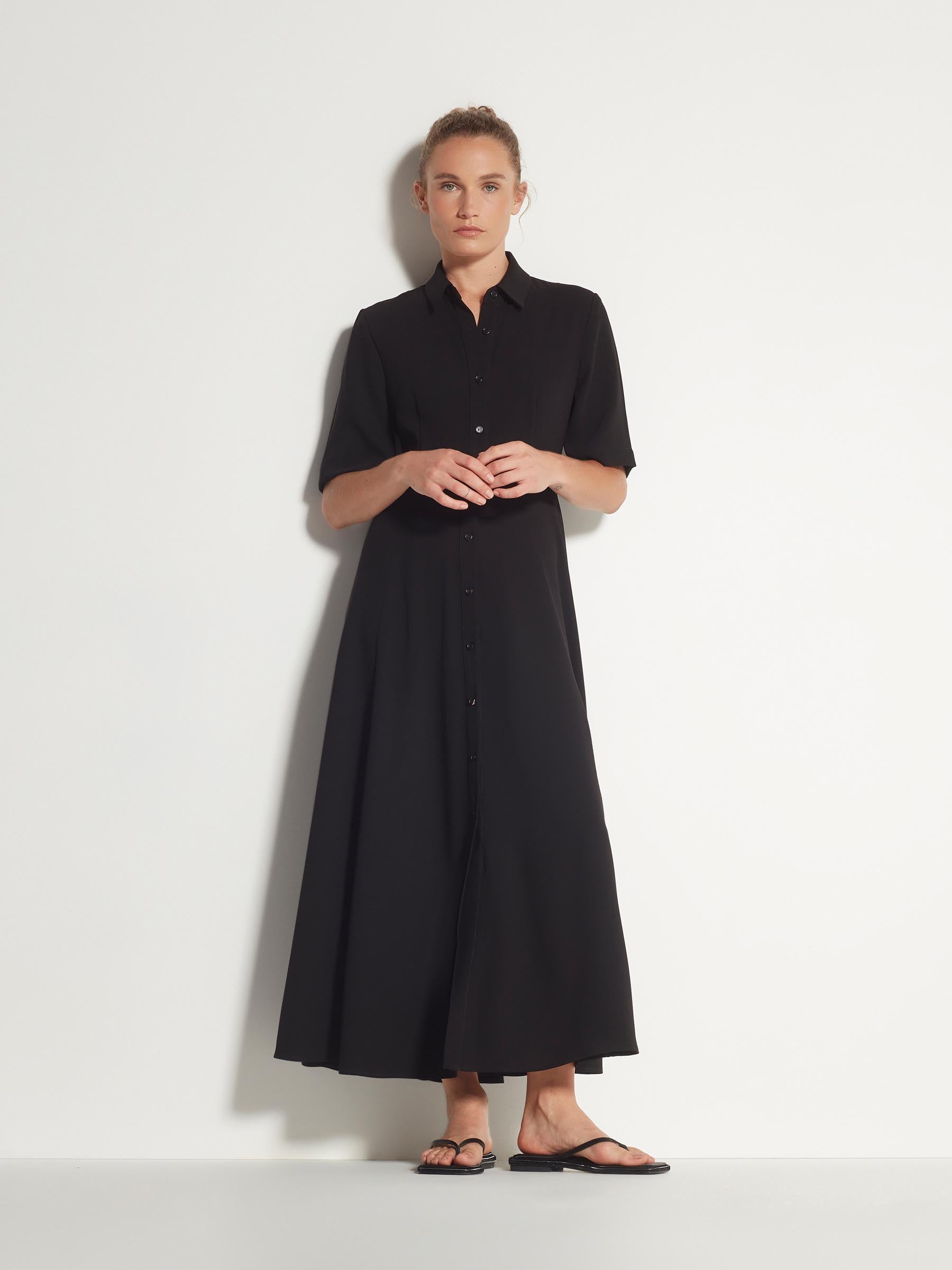 Delphi Dress (Soft Crepe) Black