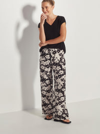 Loli Pant (Sakura Silk) Mono Floral