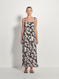 Mei Dress (Sakura Silk) Mono Floral