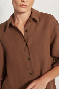 Essa Shirt (Vintage Linen) Cinnamon