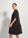 Hayley Dress (Vintage Linen) Black