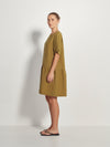 Hayley Dress (Vintage Linen) Citron