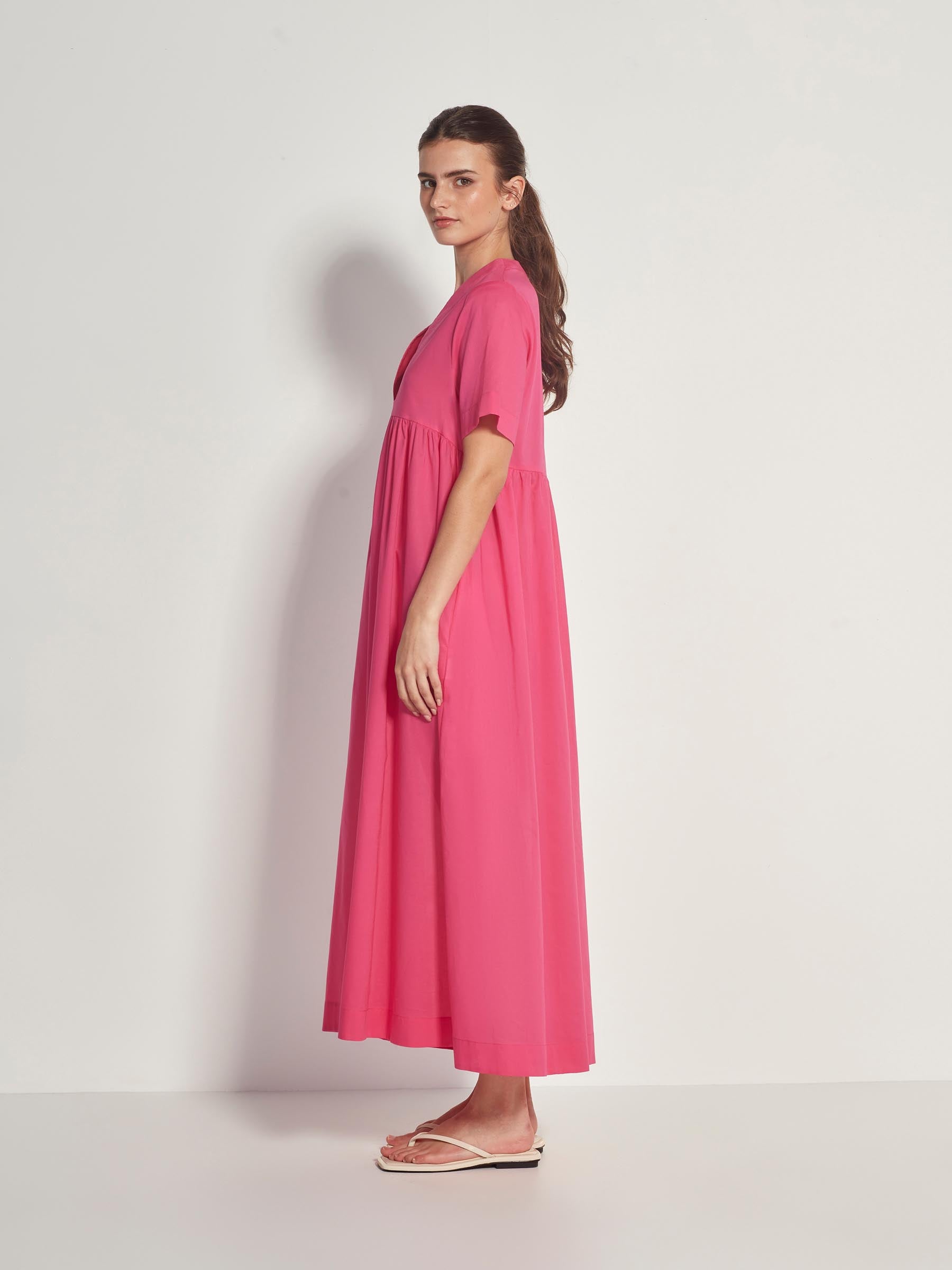 Lori Dress (Summer Cotton) Hot Pink