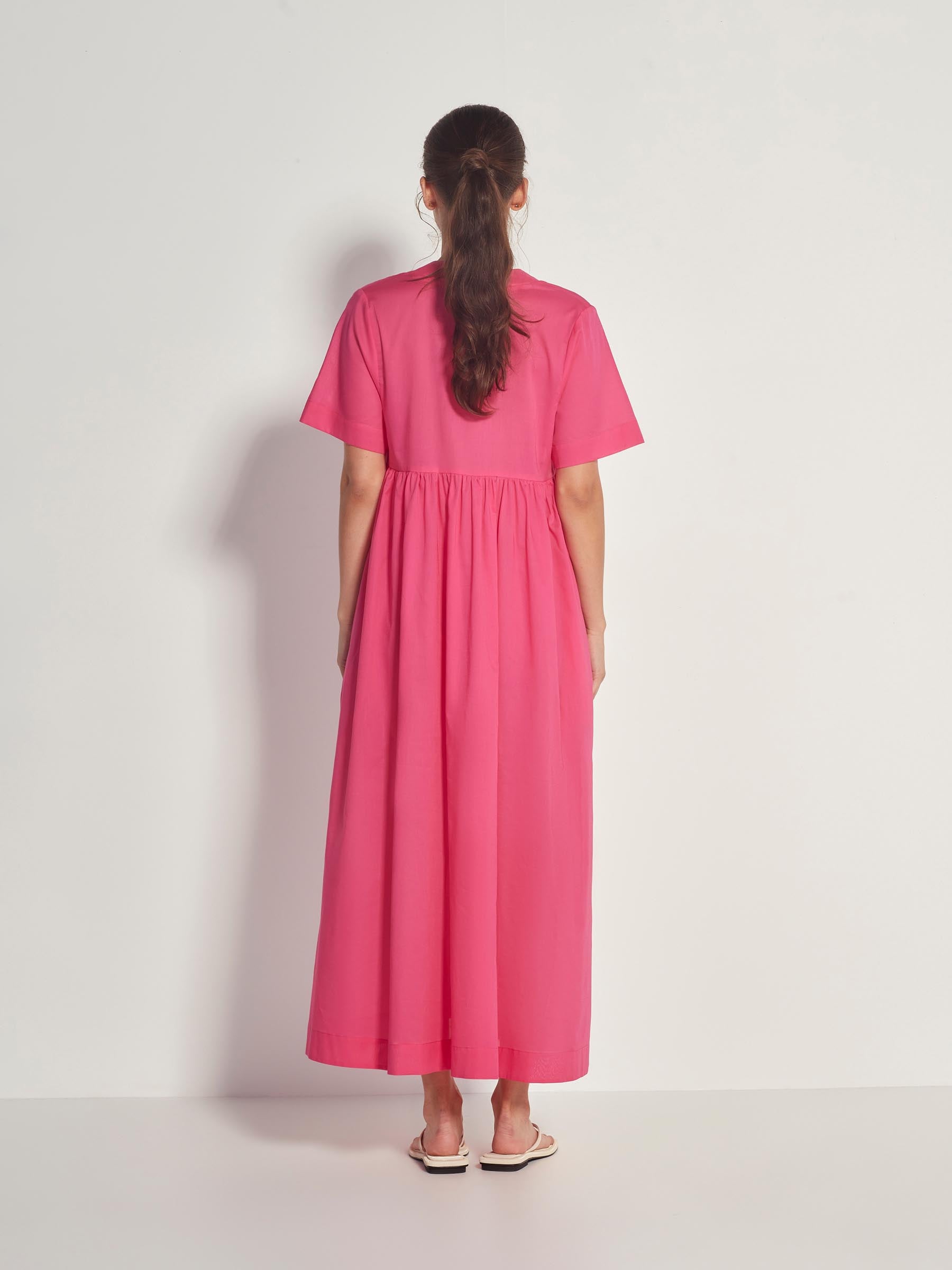 Lori Dress (Summer Cotton) Hot Pink