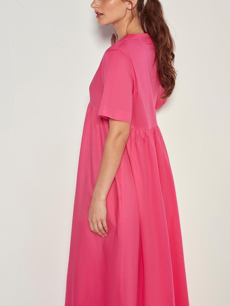 Lori Dress (Summer Cotton) Hot Pink