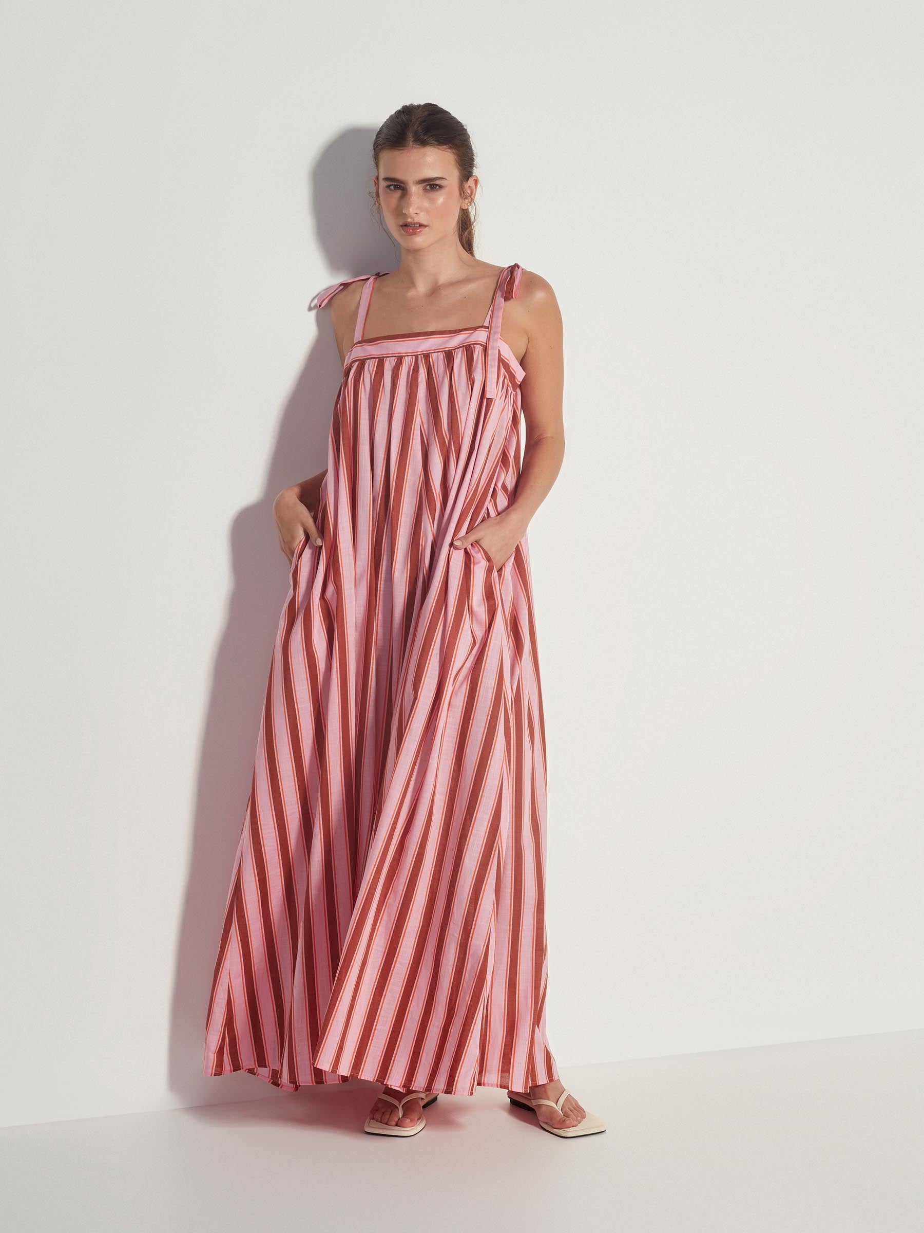 Emmeline Dress (Sundae Stripe) Jelly Tip