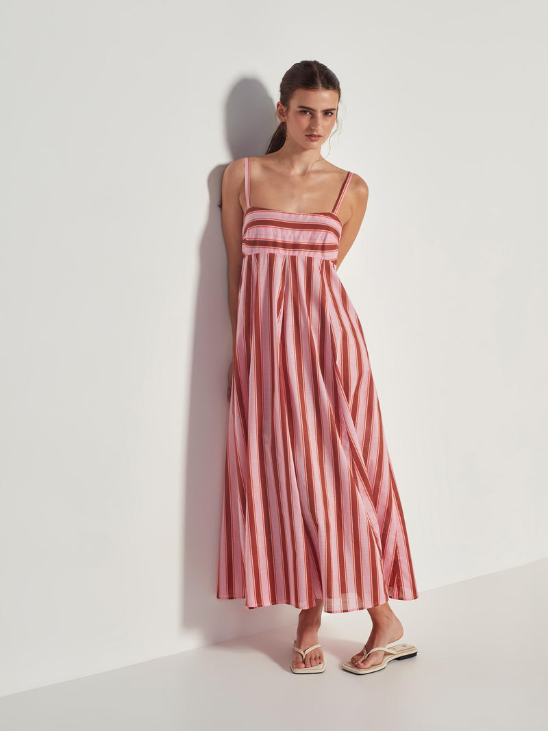 Liza Dress (Sundae Stripe) Jelly Tip