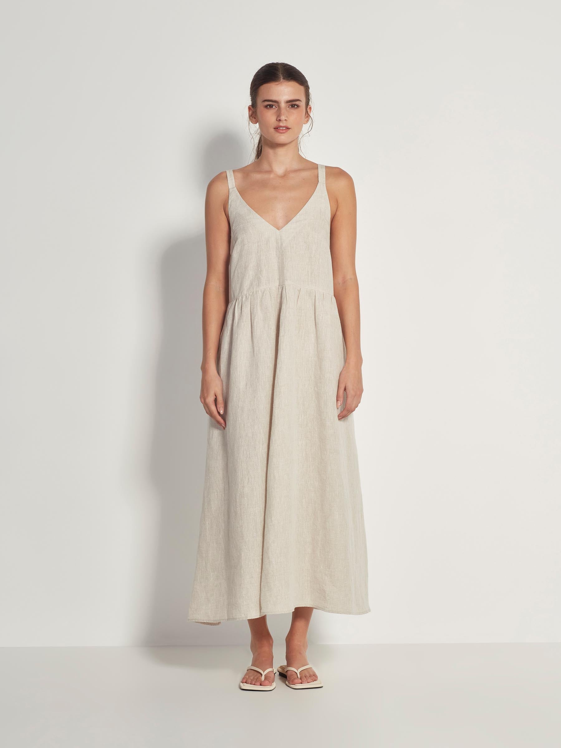 Natural store linen dress