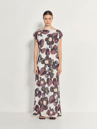 Monaco Dress (Anthurium Silk) Dream