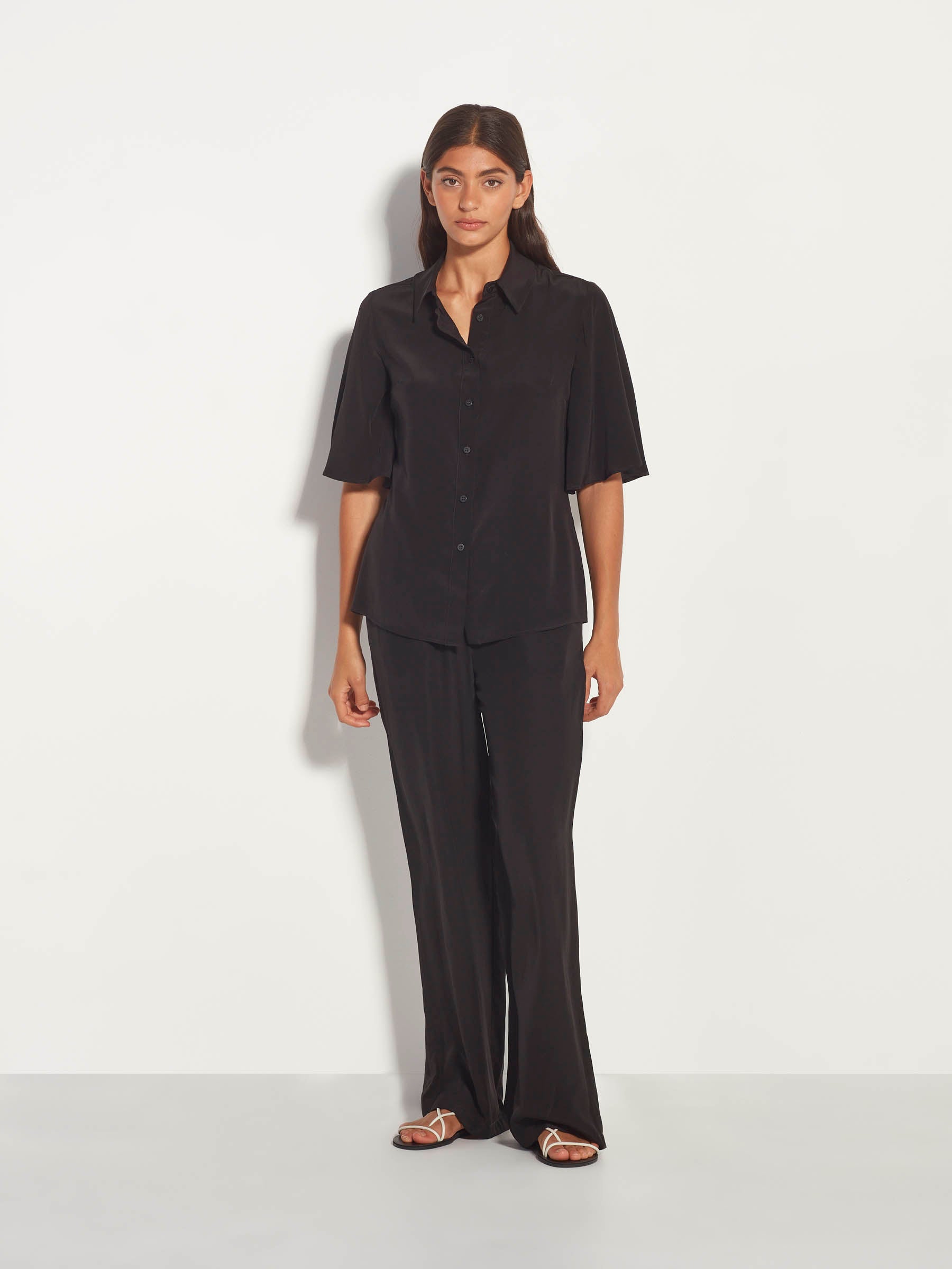 Jolie Shirt (Silk CDC) Black – Juliette Hogan