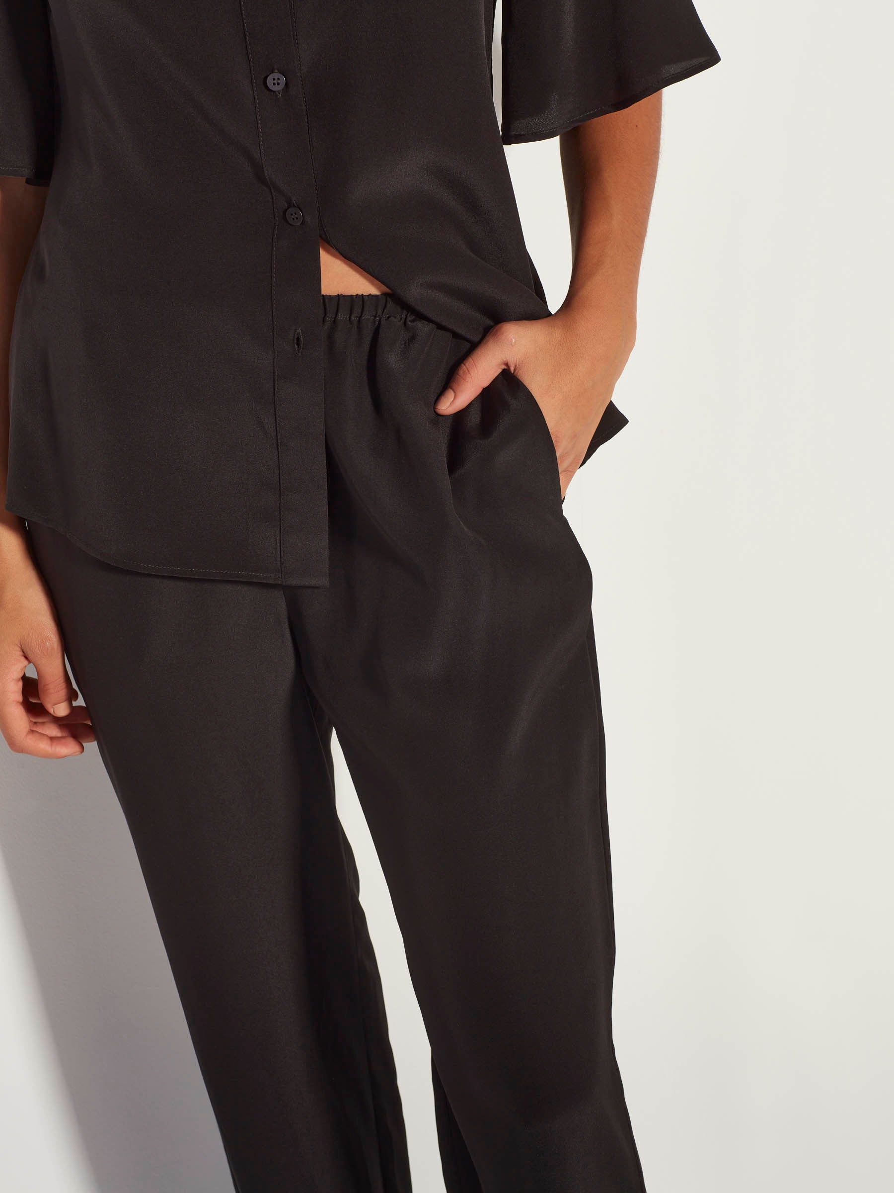 Loli Pant (Silk CDC) Black – Juliette Hogan